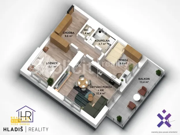 Prodej bytu 3+kk, Jablůnka, 60 m2