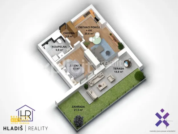 Prodej bytu 2+kk, Jablůnka, 43 m2