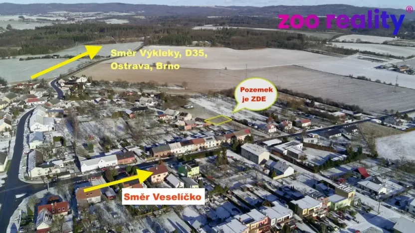 Prodej pozemku pro bydlení, Lazníky, 577 m2