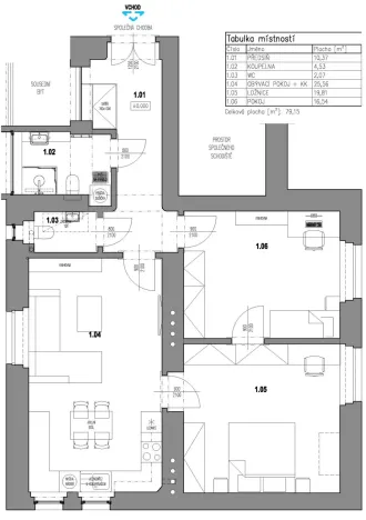 Pronájem bytu 3+kk, Pardubice - Zelené Předměstí, Nerudova, 88 m2