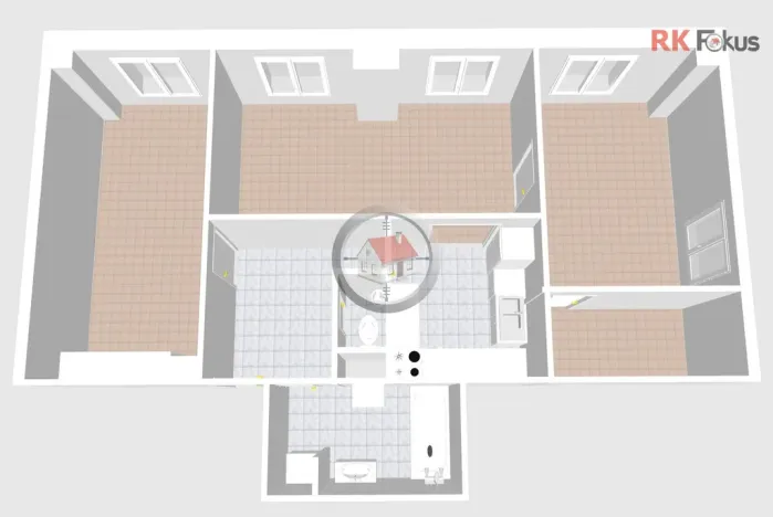 Pronájem bytu 3+kk, Třebíč - Horka-Domky, Družstevní, 77 m2