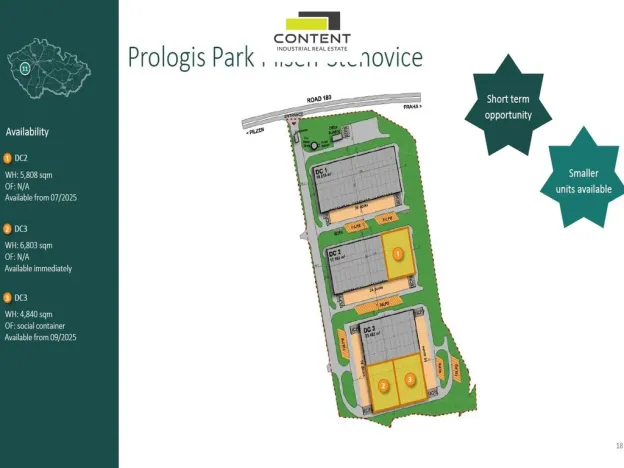 Pronájem výrobních prostor, Plzeň - Černice, K Cihelnám, 5808 m2