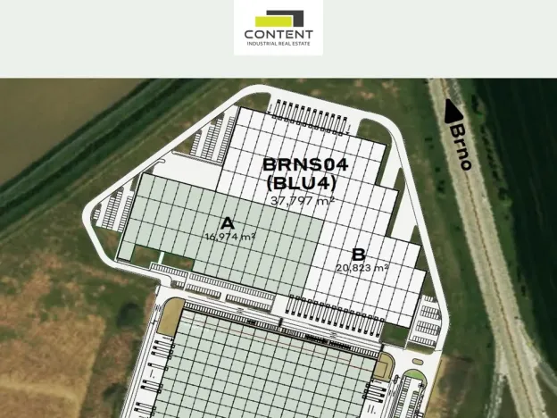 Pronájem výrobních prostor, Blučina, 5184 m2