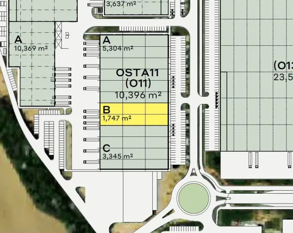 Pronájem skladu, Ostrava - Hrabová, K Zyfu, 1747 m2