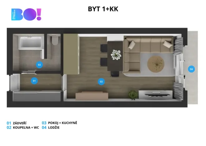 Prodej bytu 1+kk, Ostrava, Gen. Píky, 29 m2
