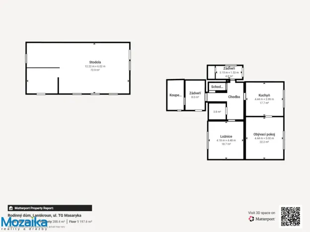 Prodej rodinného domu, Lanškroun - Ostrovské Předměstí, T. G. Masaryka, 288 m2