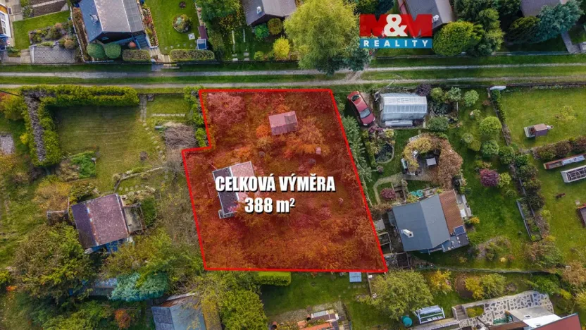 Prodej zahrady, Stružnice - Bořetín, 388 m2