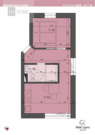 Prodej bytu 2+kk, Černá v Pošumaví, 31 m2