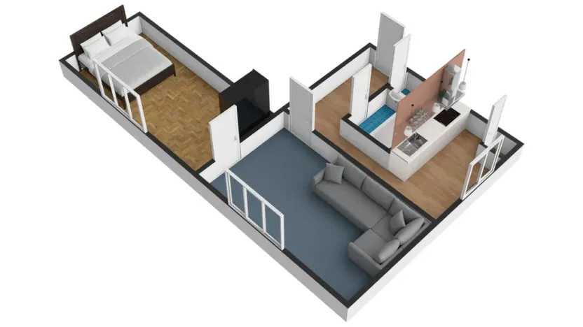 Pronájem bytu 2+1, Praha - Vokovice, K lánu, 55 m2