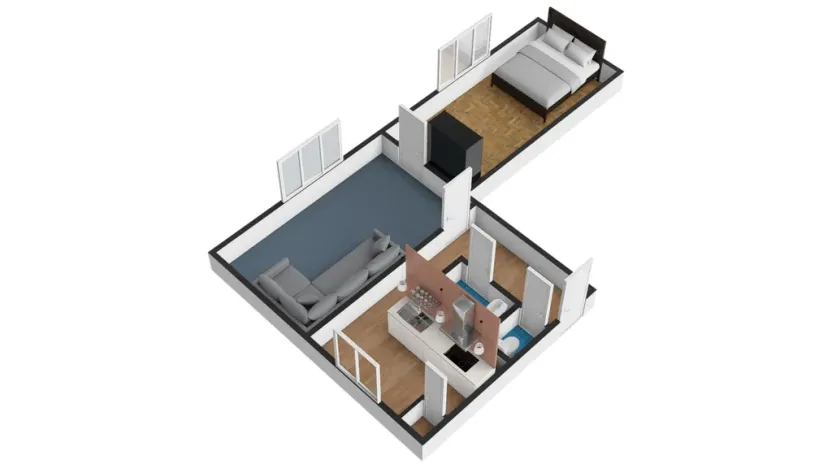Pronájem bytu 2+1, Praha - Vokovice, K lánu, 55 m2