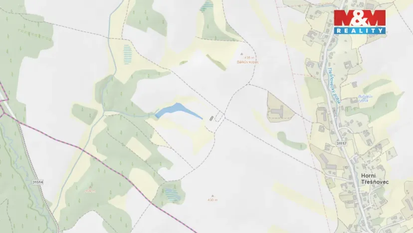 Prodej louky, Horní Třešňovec, 7248 m2