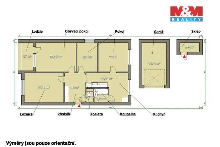 Prodej bytu 4+1, Blatno, 81 m2