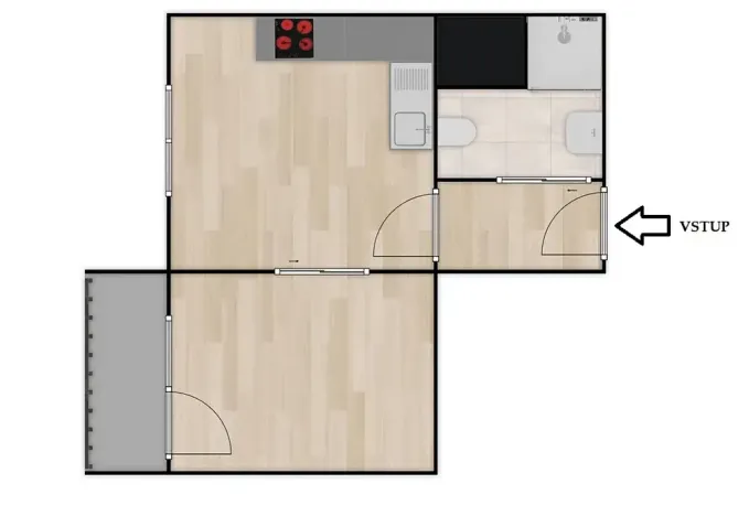 Prodej bytu 1+1, Brno, Prokofjevova, 36 m2