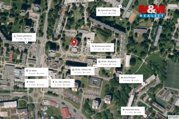 Pronájem bytu 2+kk, Ostrava - Poruba, Podroužkova, 53 m2