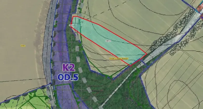 Prodej pole, Mladá Boleslav, 9158 m2
