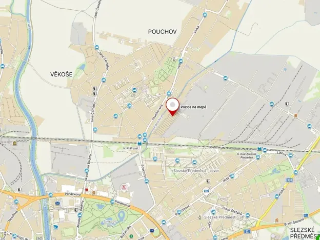 Pronájem garáže, Hradec Králové, U Mostku, 17 m2