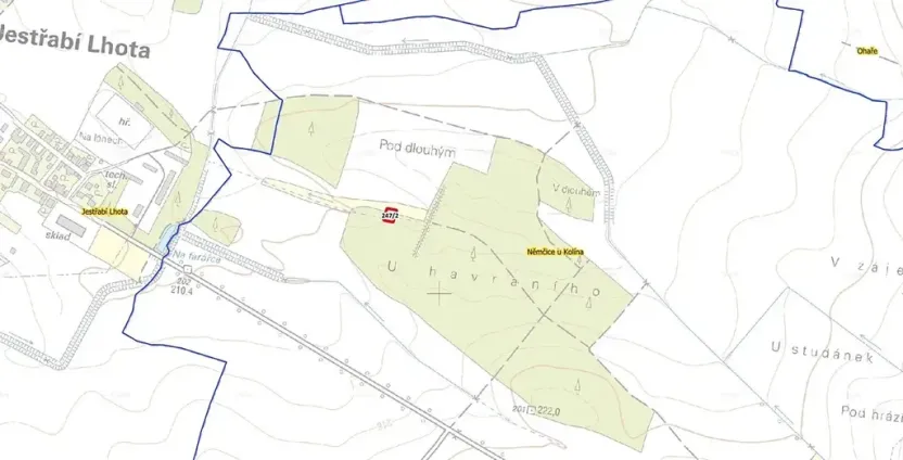 Prodej lesa, Němčice, 550 m2