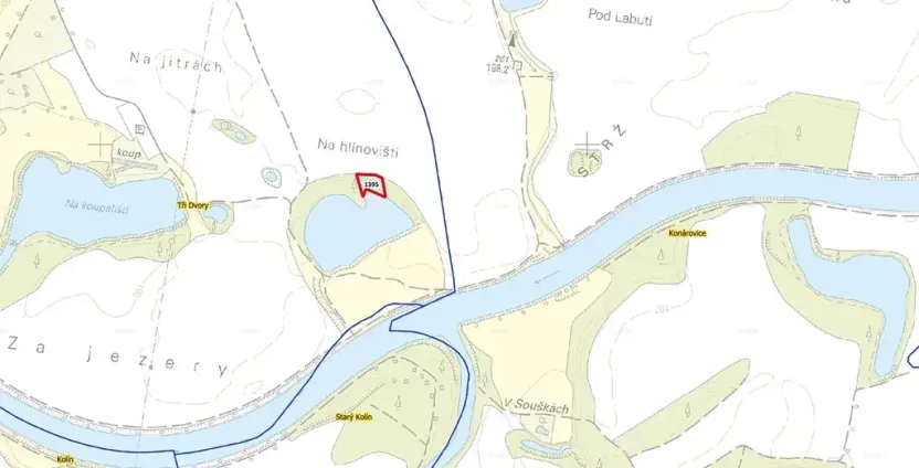 Prodej pozemku, Tři Dvory, 1825 m2