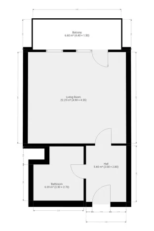 Pronájem bytu 1+kk, Praha - Hloubětín, Waltariho, 37 m2