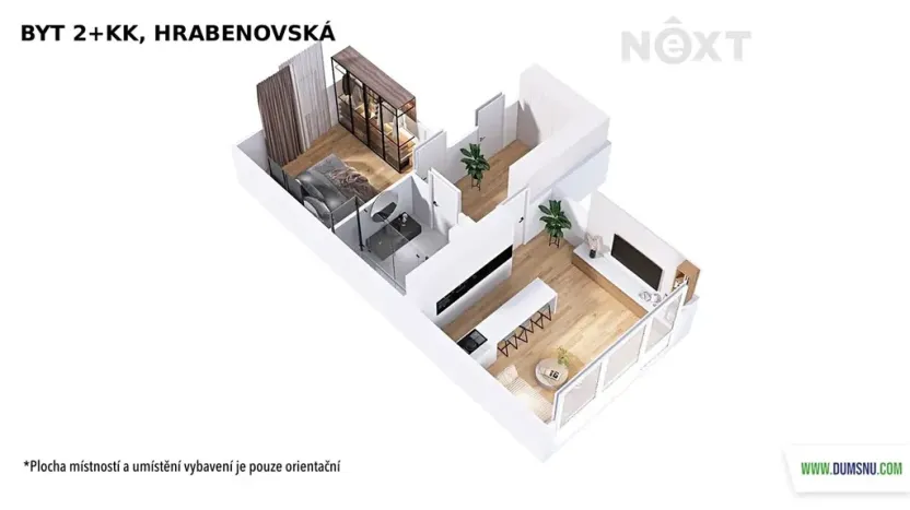 Pronájem bytu 2+kk, Šumperk, Hrabenovská, 54 m2