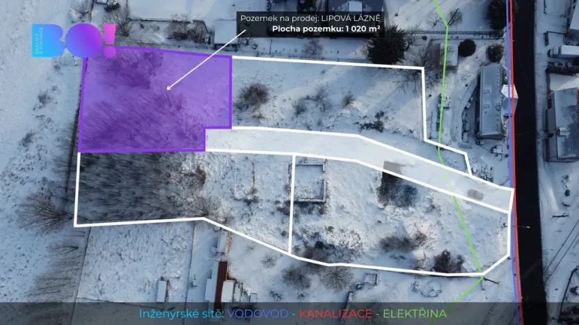 Prodej pozemku pro bydlení, Lipová-lázně, 1020 m2