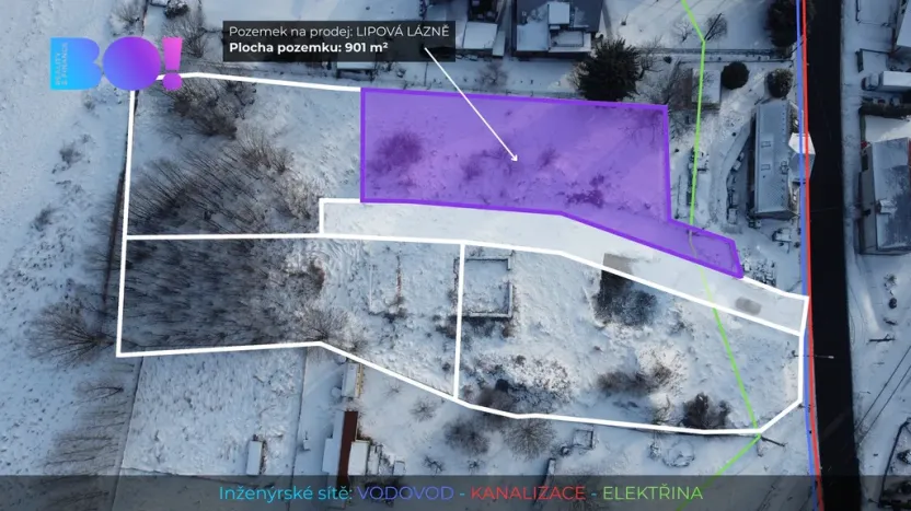 Prodej pozemku pro bydlení, Lipová-lázně, 901 m2