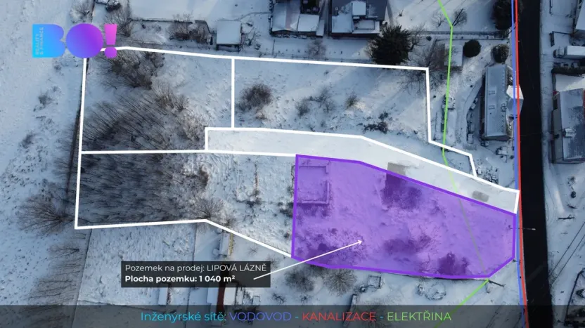 Prodej pozemku pro bydlení, Lipová-lázně, 1040 m2