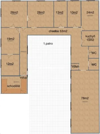 Pronájem výrobních prostor, Jirny, Tovární, 1 m2