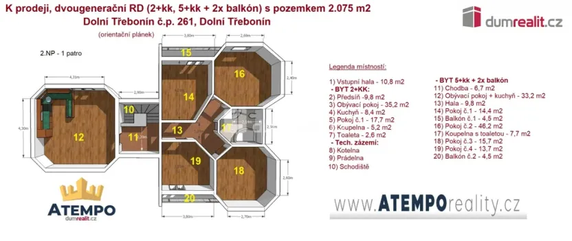 Prodej rodinného domu, Dolní Třebonín, 253 m2