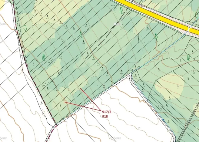 Dražba lesa, Netřebice, 3965 m2