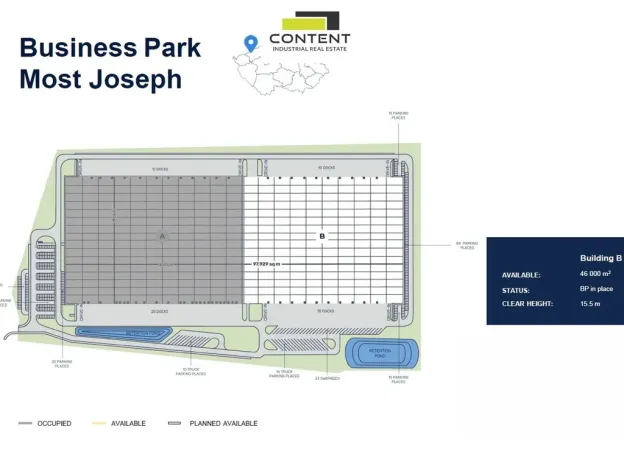 Pronájem výrobních prostor, Most, Kabátnická, 30000 m2