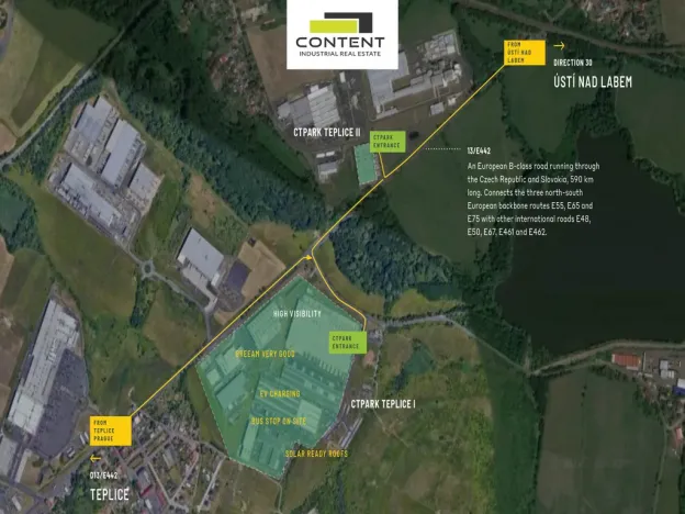 Pronájem výrobních prostor, Krupka - Nové Modlany, Kateřinská, 3344 m2
