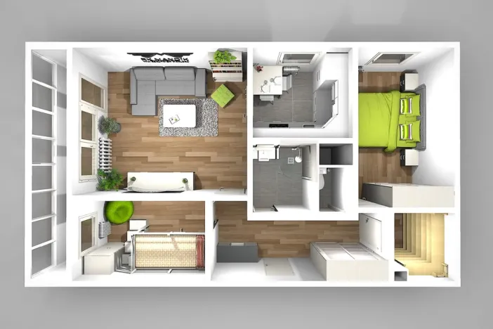 Pronájem bytu 3+1, Praha - Střížkov, Cvikovská, 53 m2