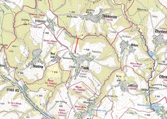 Prodej podílu pole, Tísek, 9652 m2