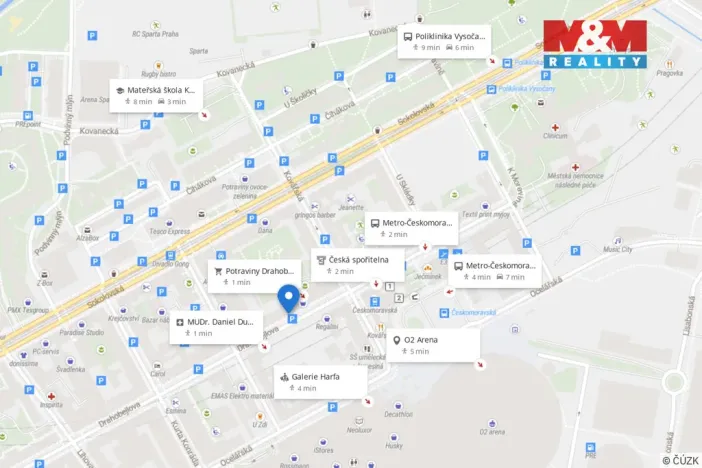 Prodej bytu 2+1, Praha - Libeň, Drahobejlova, 78 m2