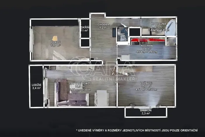 Pronájem bytu 3+1, Slaný, O. Scheinpflugové, 71 m2