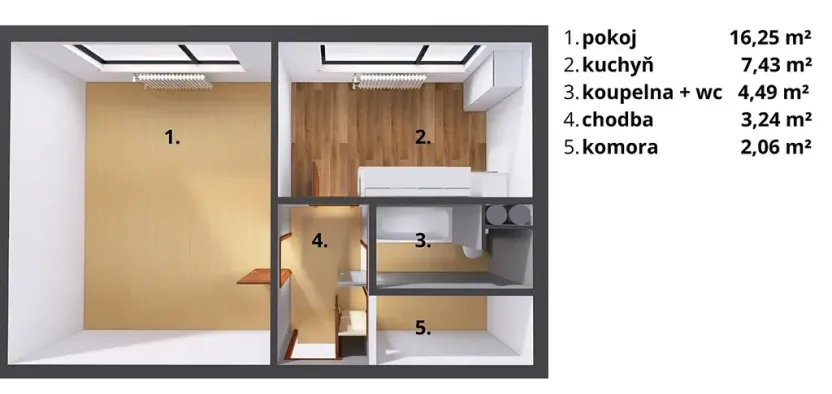 Prodej bytu 1+1, Hradec Králové, Selicharova, 34 m2