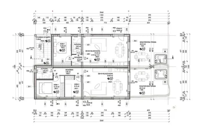Prodej bytu 2+kk, Vrsi, Chorvatsko, Put Konobina, 68 m2