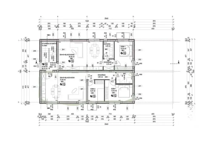 Prodej bytu 2+kk, Vrsi, Chorvatsko, Put Konobina, 68 m2