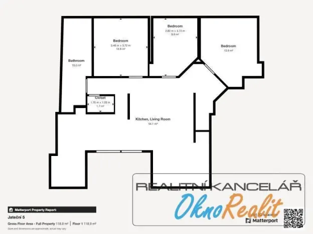 Prodej bytu 4+kk, Přerov - Přerov I-Město, Jateční, 118 m2