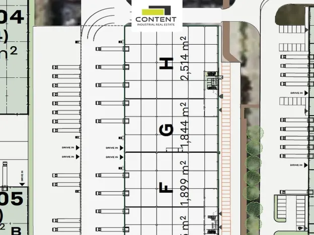 Pronájem skladu, Brno - Líšeň, Trnkova, 2514 m2