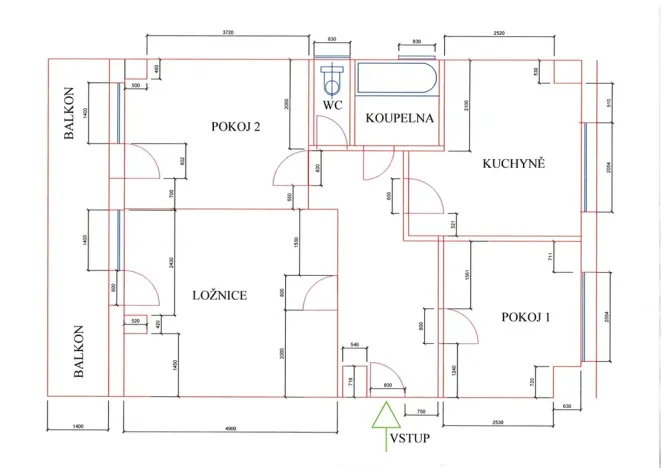 Prodej bytu 3+1, Dešov, 70 m2