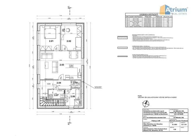 Pronájem bytu 3+kk, Strančice, Březová, 76 m2