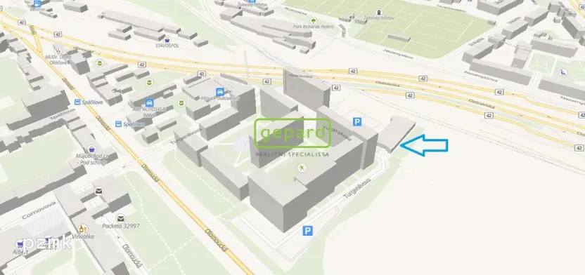 Prodej garáže, Brno - Černovice, Turgeněvova, 15 m2