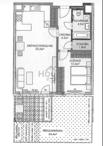 Prodej bytu 2+kk, Praha - Ruzyně, Stočesova, 57 m2