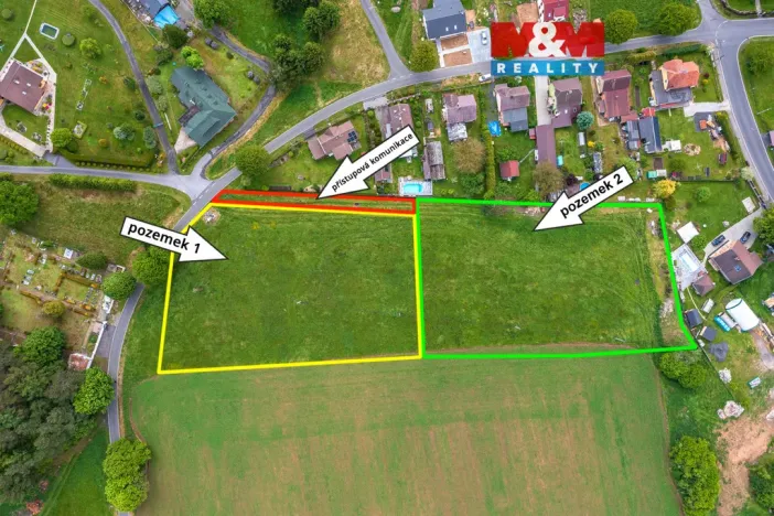 Prodej pozemku pro bydlení, Huntířov - Stará Oleška, 3900 m2