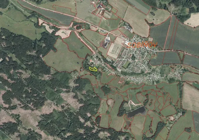 Prodej pozemku, Sobíňov, 3617 m2