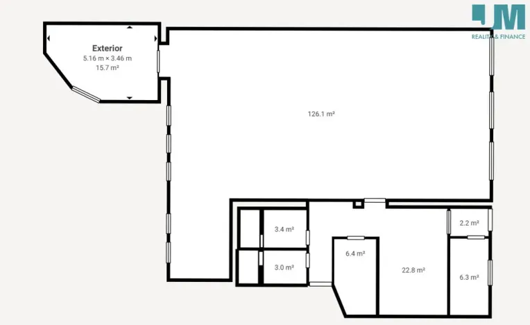 Pronájem obchodního prostoru, Želetava, Pražská, 188 m2