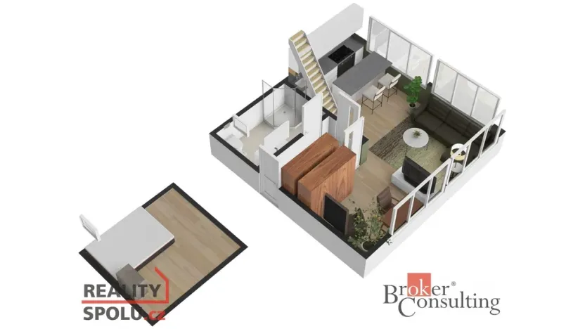 Pronájem bytu 1+kk, Světice, K Dálnici, 42 m2