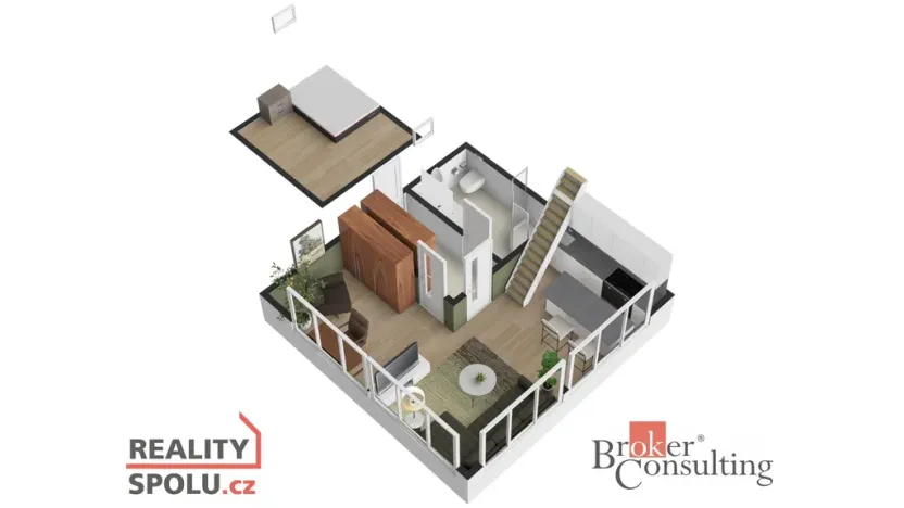 Pronájem bytu 1+kk, Světice, K Dálnici, 42 m2